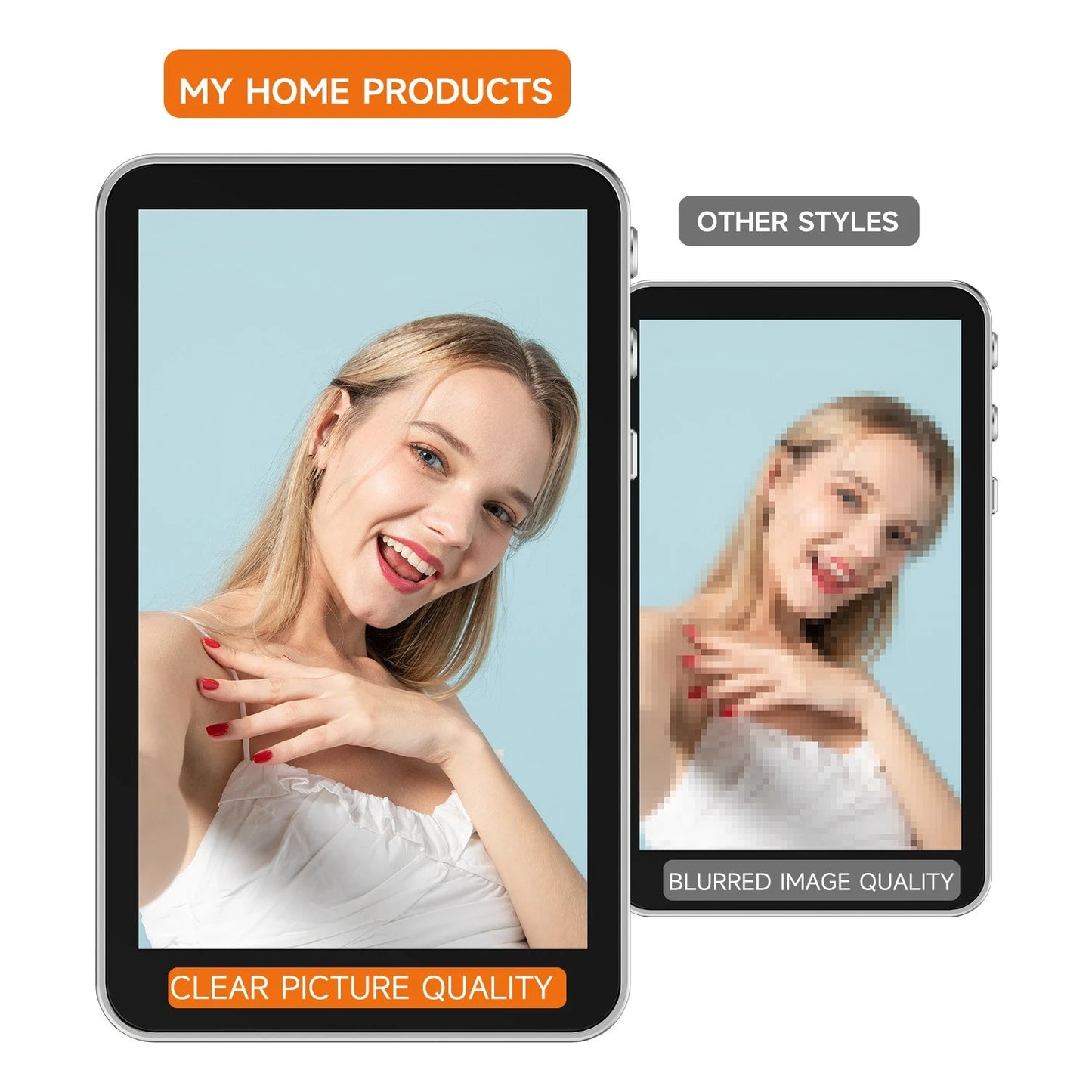 Magnetic Phone Selfie Monitor Screen,For IPhone And Android Smartphones Rear Camera For Real-time Selfie Video Streaming