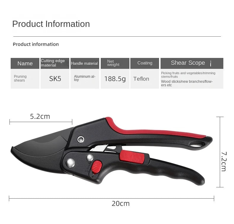 Heavy Duty Garden Loppers | Multi-Purpose Branch Cutter for Fruit Trees & Landscaping | Professional Pruning Shears