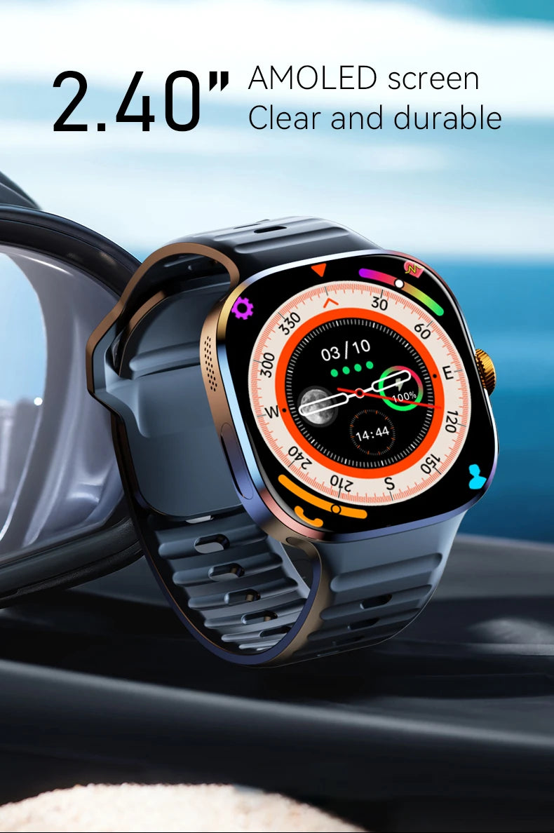 M99 Mini New Package 2.29inch Amoled Smartwatch 5G LTE Android 13.0 Smart Watch With Touch ID Fingerprint unlock GPS WIFI Sim
