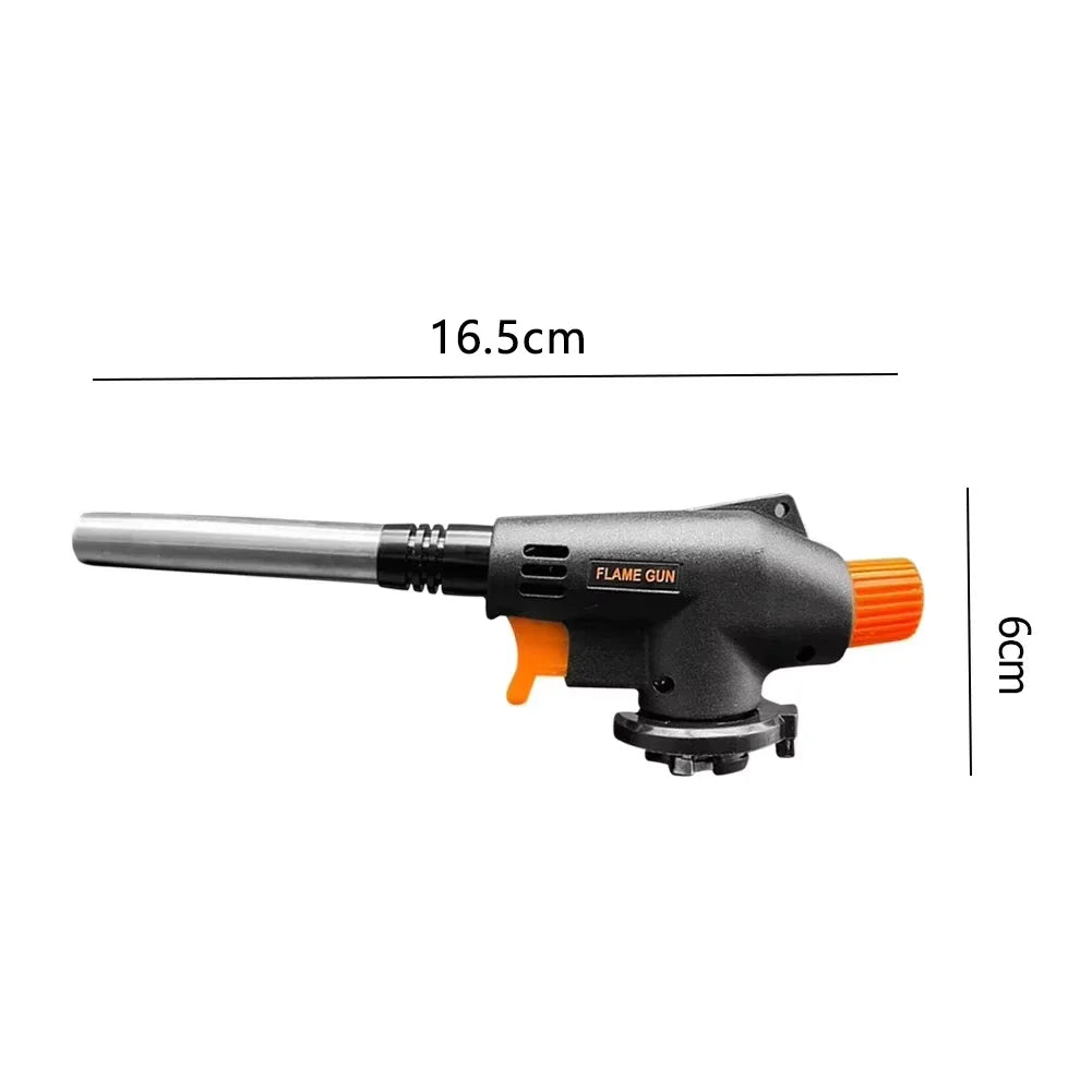 Outdoor Camping Welding Gas Burner Flame Torch BBQ Cooking Ignition Flamethrower Portable Gas Torch for Cooking And Camping