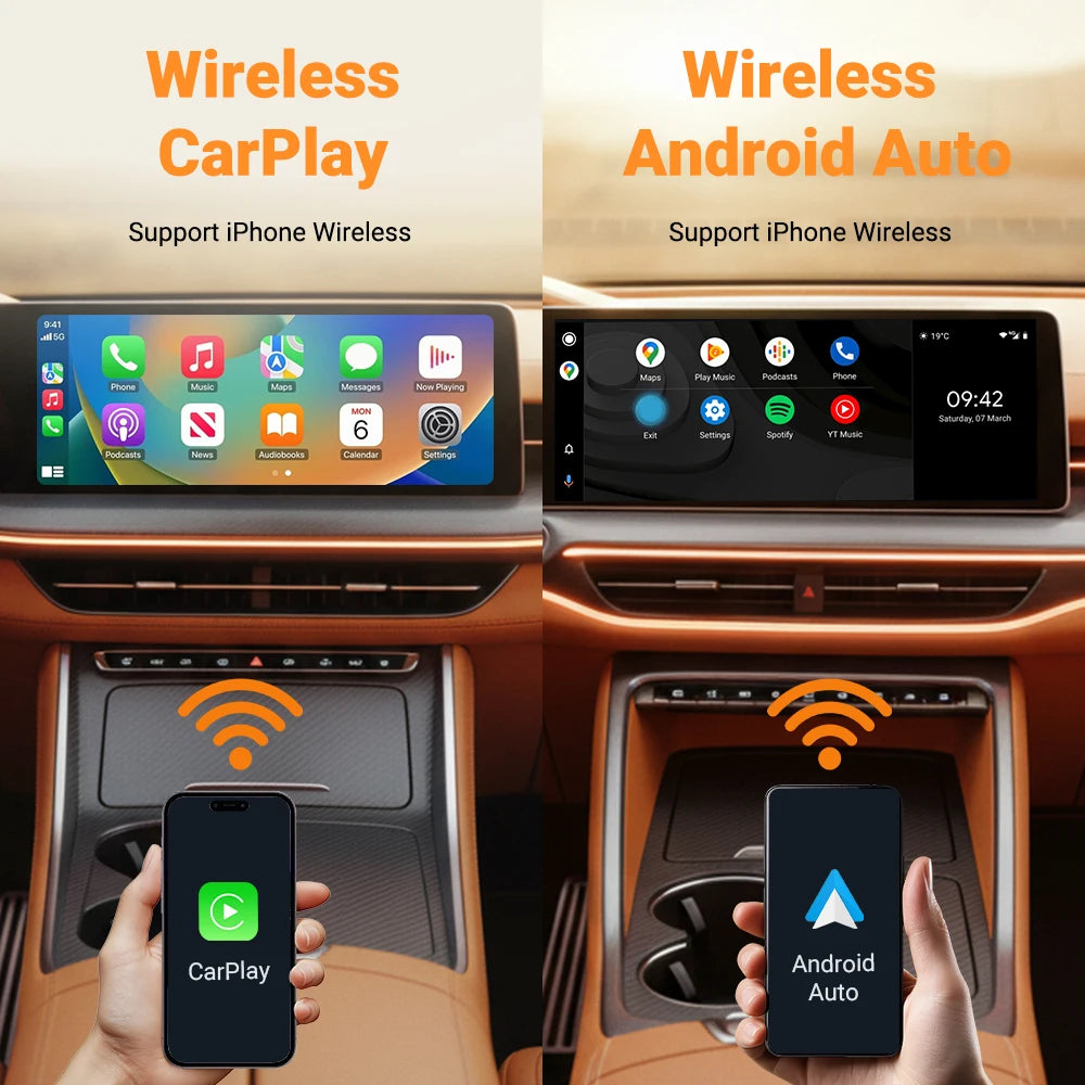 2-in-1 Wireless CarPlay & Android Auto Smart Box (5GHz)