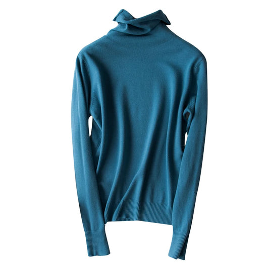Women's Slim Fit Turtleneck Sweater - Long Sleeve Knit Pullover - photo 5