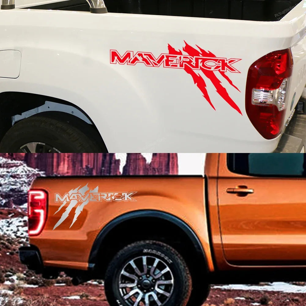 Car Sticker Pickup Truck Bed Graphics Claw Styling Decor Decal Decoration Auto Tuning Accessories For Ford Maverick XLT XL V8