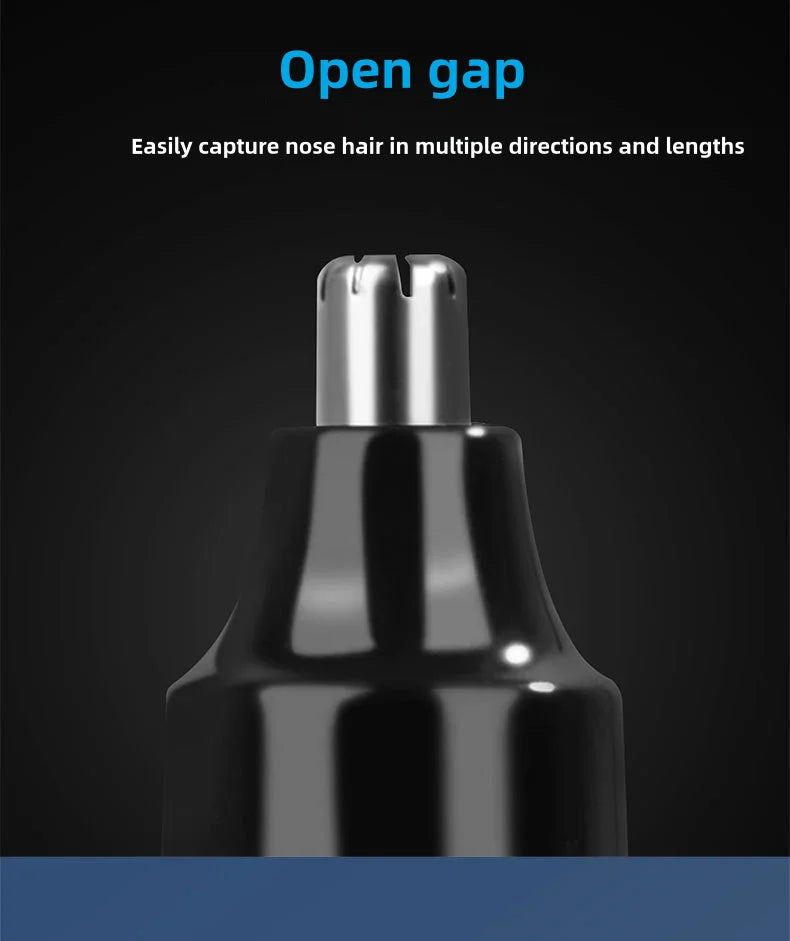 Rechargeable Nose Hair trimmer and Facial Hair remover for Men Nose Hair Shaver for nasal clearance - portable grooming tool for