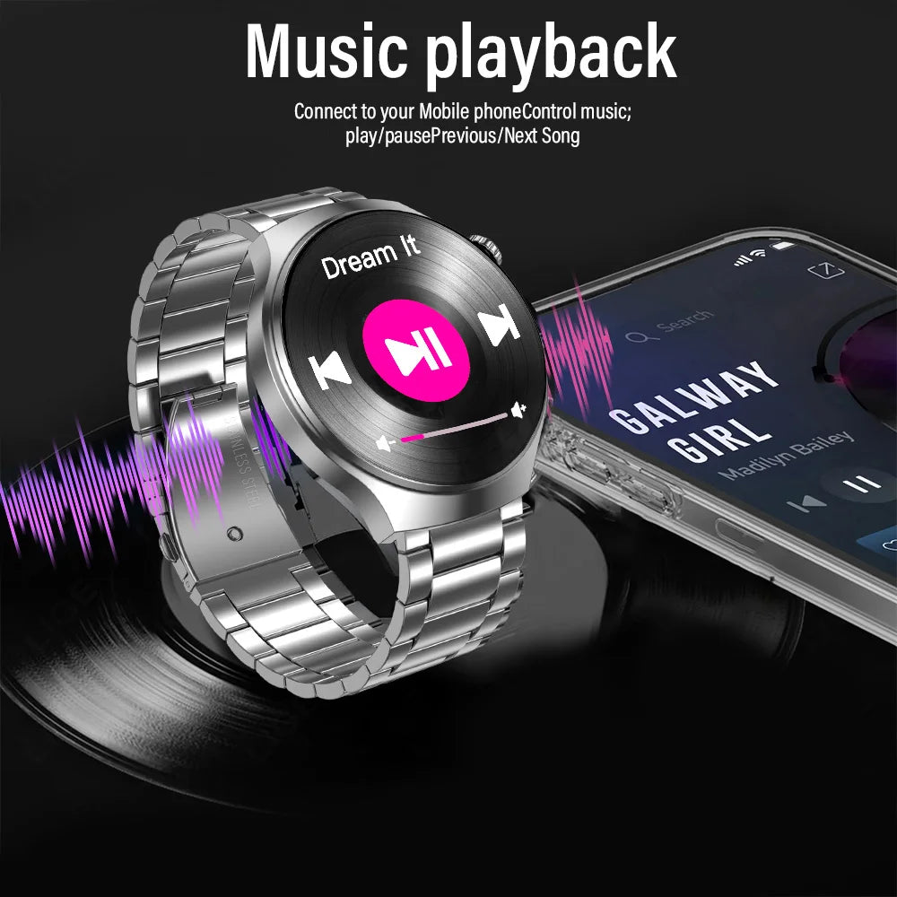 G.L Wear 2026 New Men's Smart Watch HD Display Health Tracking Bluetooth Calling Voice Assistant Sports Smartwatch