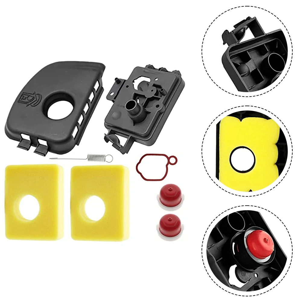 BS 300E 450E Lawn Mower Engine Air Cleaner Cover Air Filter Base Foam Air Filters Governor Spring Engine Replacement