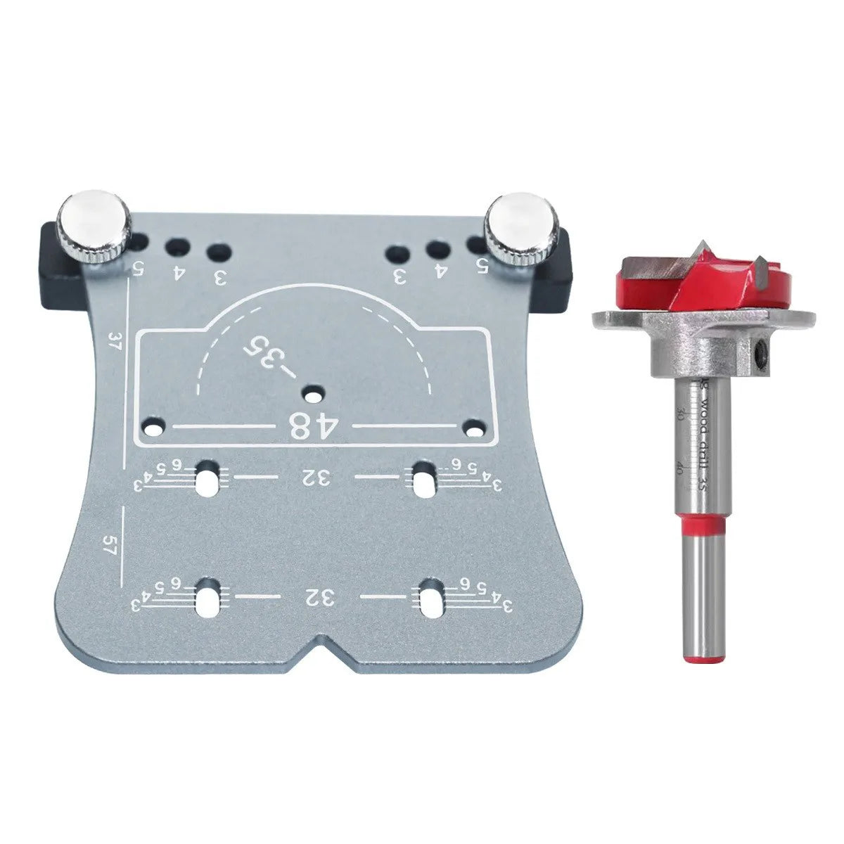 35mm Hinge Aluminum Alloy Hole Opener Hinge Hole Positioning Plate Door Woodworking Board Hinge Special  Positioning Template