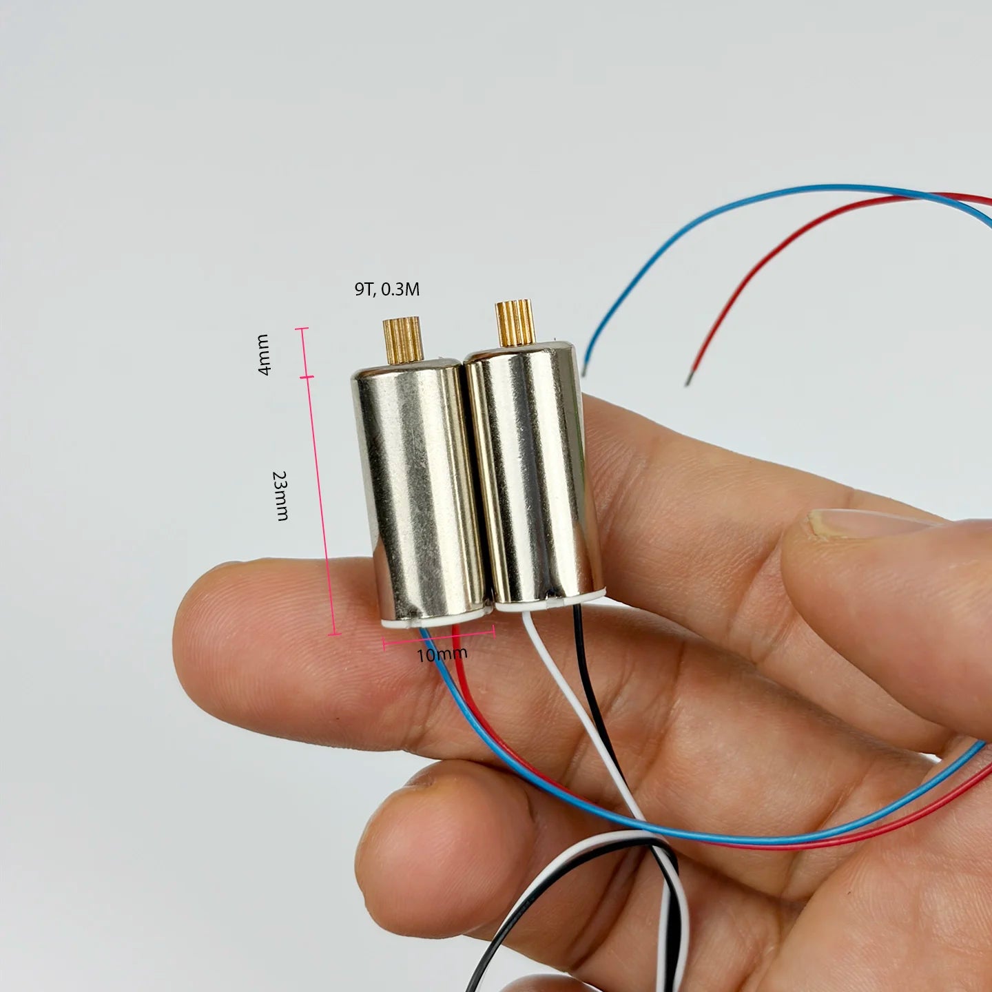 Mini 10mm*23mm 1020 Coreless Motor DC 3V 3.7V 6V 7.4V High Speed 9T Brass Gear for RC Car Model Drone Quadcopter Aircraft Engine
