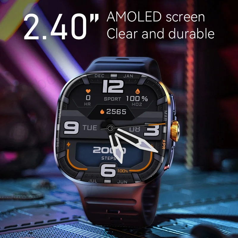Cellular M99 Smartwatch 2.4 inch Amoled Screen insert 4G/5G Sim Card GPS WIFI 190° Rotating Camera Game Android 10.0 Smart Watch