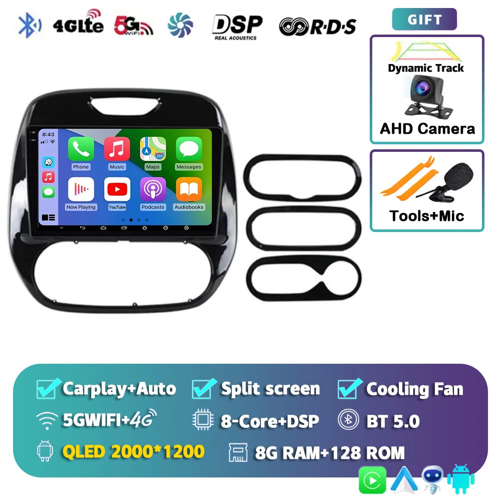 Android 15 Car Radio For Renault Kaptur Captur Clio Samsung QM3 2026 2026 2026 2026 Wireless Carplay multimedia Android Auto 4G