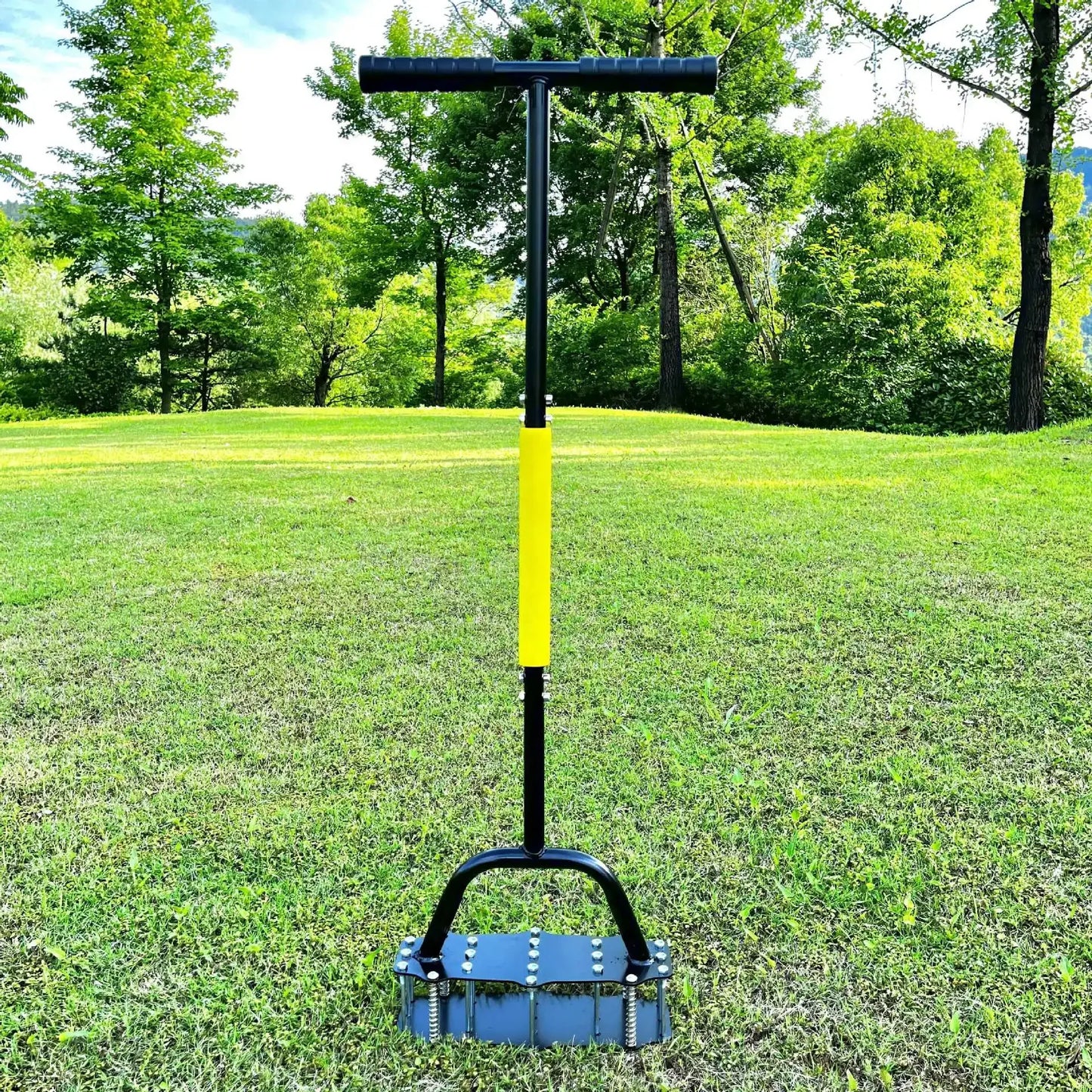 Stainless Steel Spring Tiller - Manual Garden Cultivator for Loosening Soil, Removing Weeds & Improving Aeration - Easy to Use