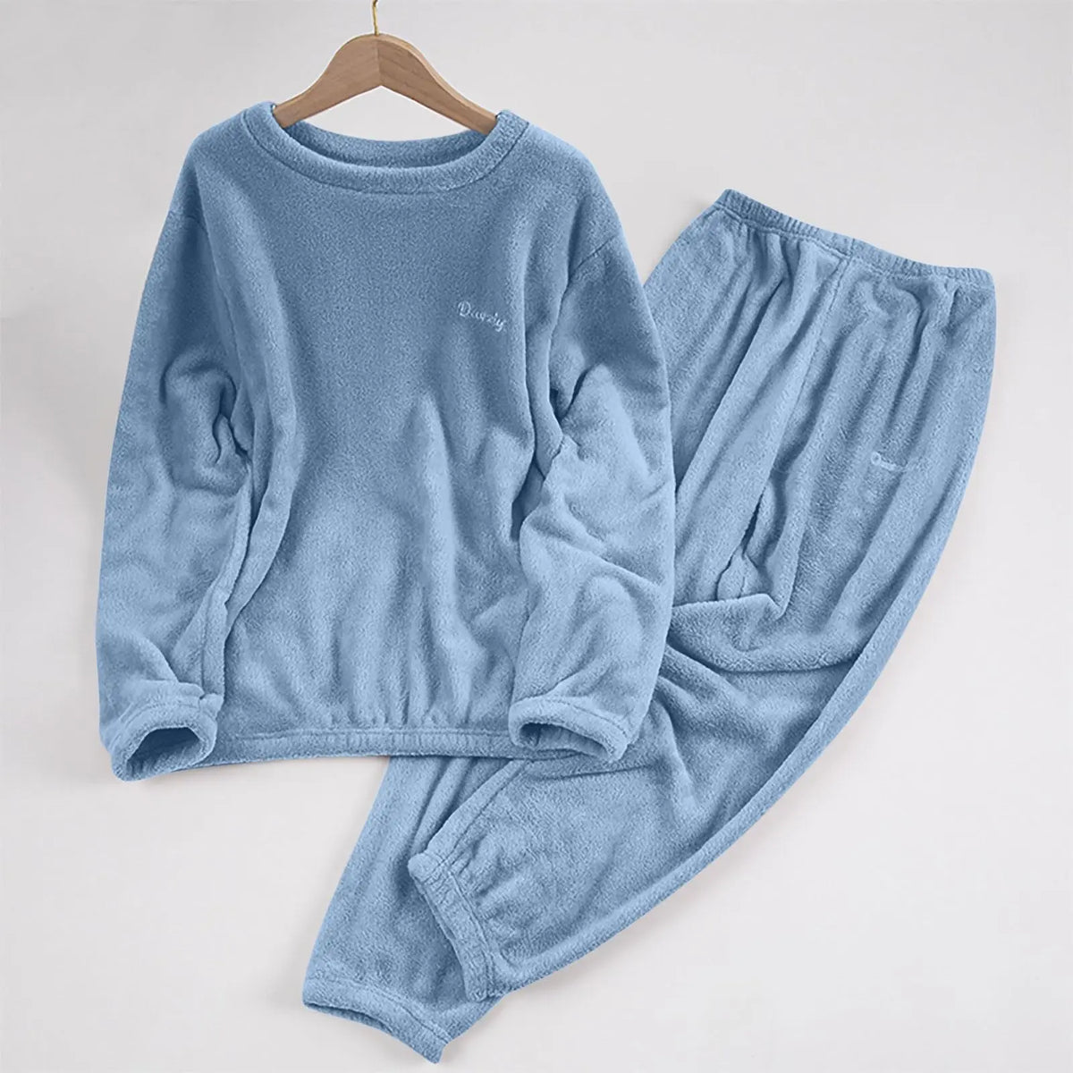 Women's Coral Fleece Pajama Set - Loose Two-Piece Loungewear - photo 12