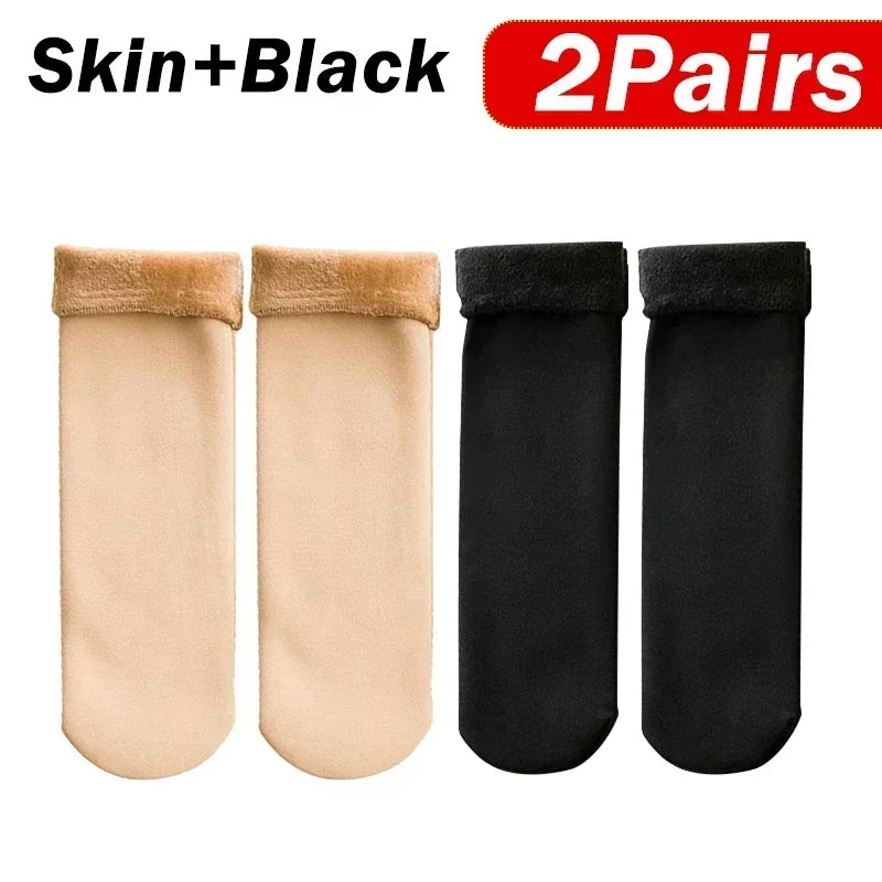Women's Thermal Velvet Ankle Socks, Winter Warm Socks