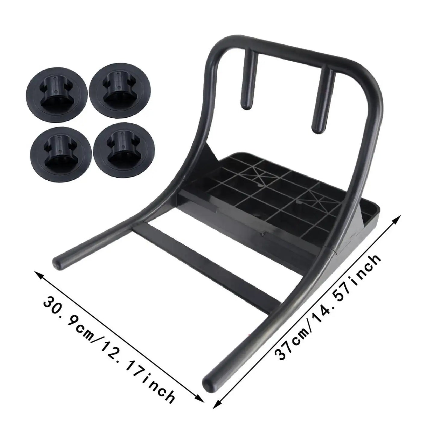Boat Motor Mount Outboard Motor Stand Holder Marine with 4Pcs Buckles Easy Installation Heavy Duty Inflatable Boat Accessory