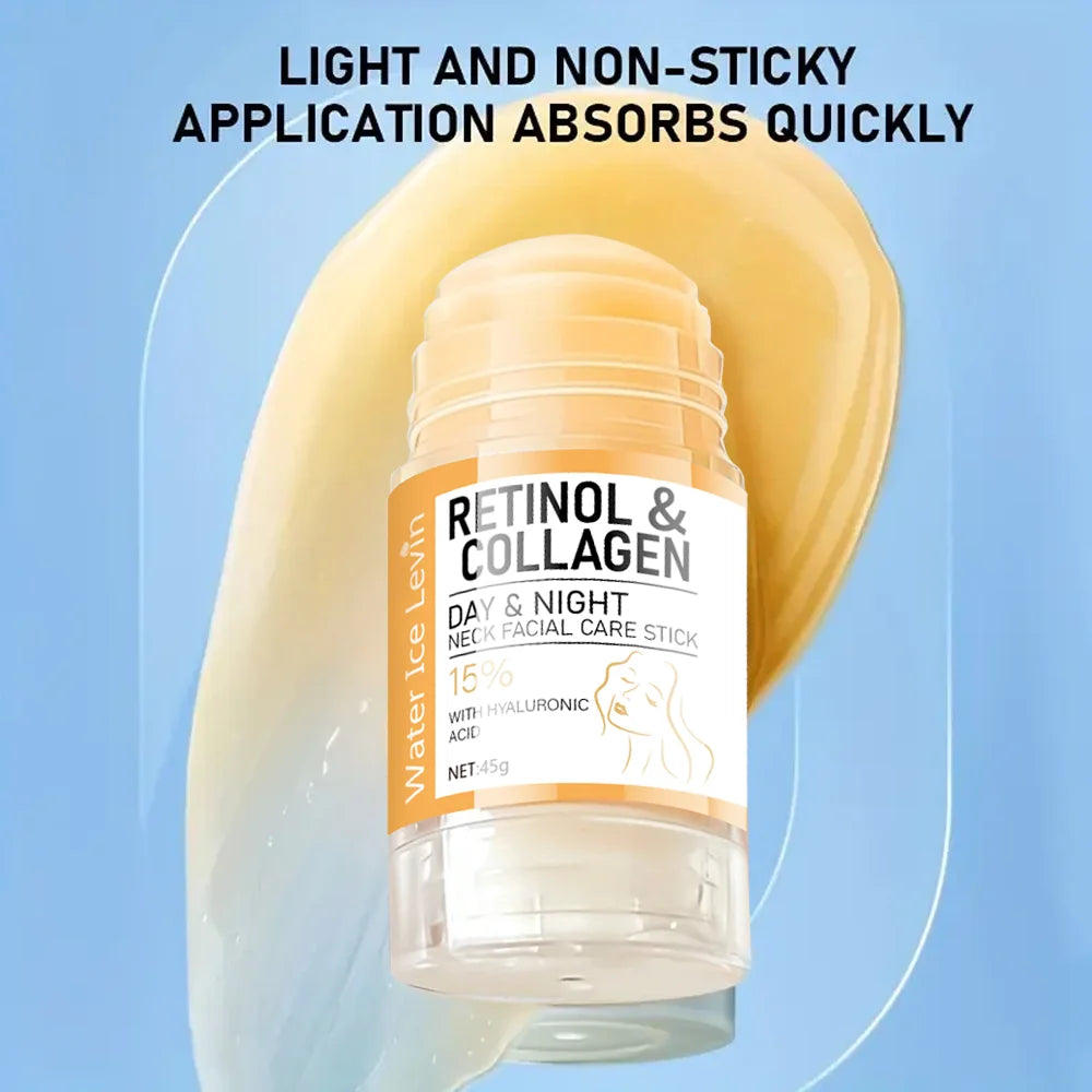 Retinol & Collagen Neck and Face Care Stick — Hyaluronic Acid Firming Balm, 45g