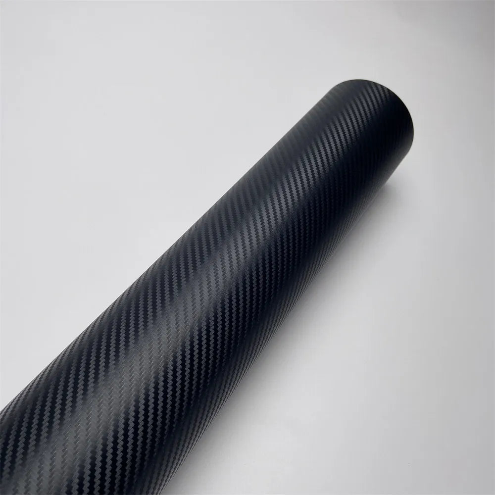 Black 3D Carbon Fiber Vinyl Car Styling Film Waterproof Adhesive Wrap for DIY Automotive Interior Exterior Decoration Sticker