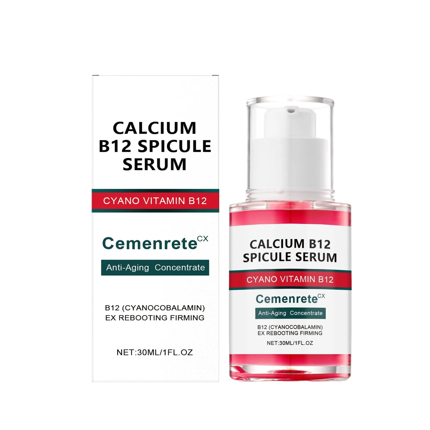 Calcium B12 Wrinkle Serum Nourishing Firming Glowing Fade Fine Lines Stabilizing Repairing Revitalizing Brightening Facial Serum