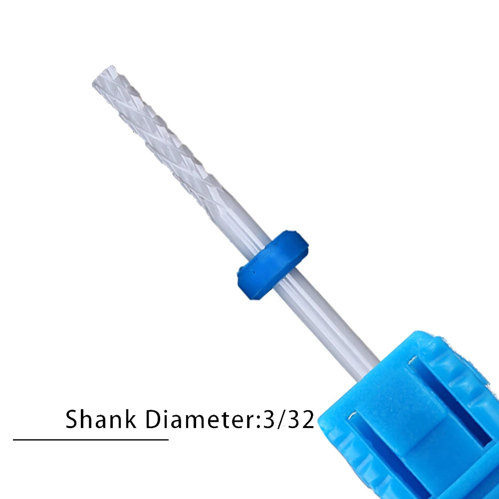 Nail Drill Bits Flame Ceramic Cutters for Manicure Electric Pedicure Nail Bits Gel Polish Remover Files Burr Nail Accessories
