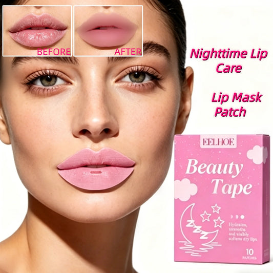 Nighttime Lip Care Lip Mask Patch- Deeply Moisture Surge,Smooths Lip Lines & 3D Contoured Fit,Anti-Chapping, Smooth Fine Lines