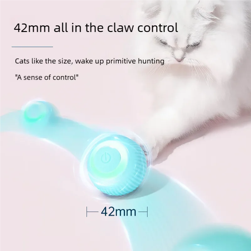 Self-Moving Cat Chasing Ball - Automatic Rolling Toy – photo 6