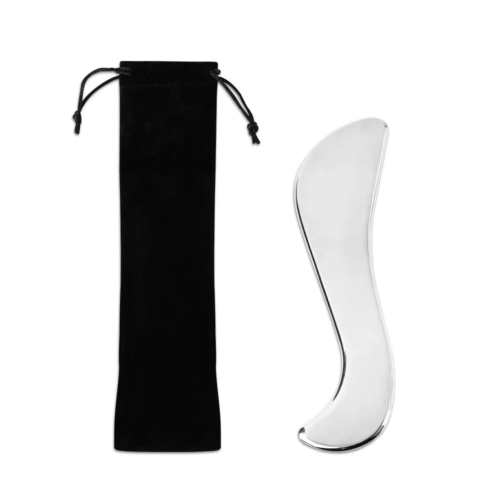 Gua Sha Board Guasha Massage for Face Stainless Steel Body Massager Facial Scraping Plate SPA  Guasha Scraper for Neck Back
