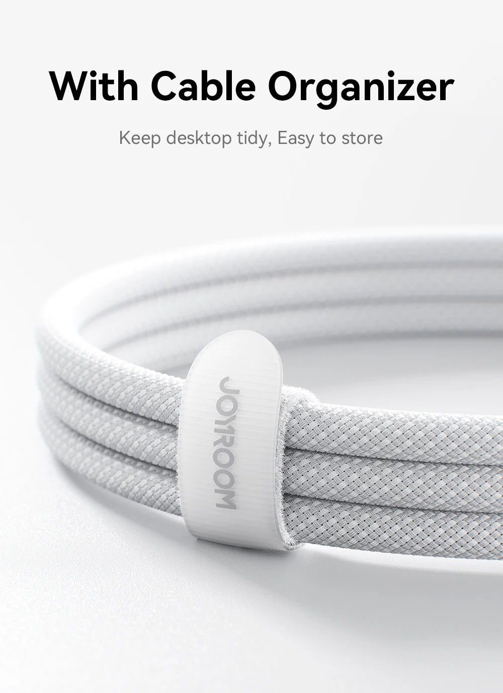 Joyroom 100W USB C Cable Automatic Power Off Fast Charge Type C Cable For iPhone 16 15 Pro Max  Xiaomi Sumsang Huawei