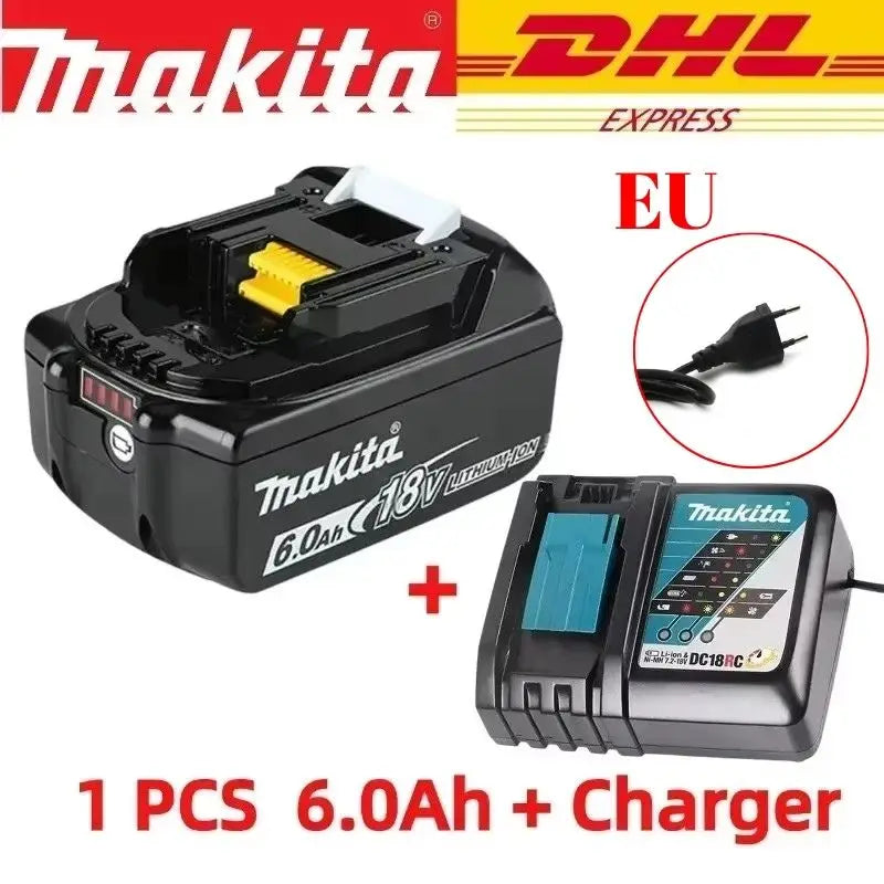 Original Makita 6Ah for Makita 18V Battery BL1830B BL1850B BL1850 BL1840 BL1860 BL1815 Replacement Lithium Battery