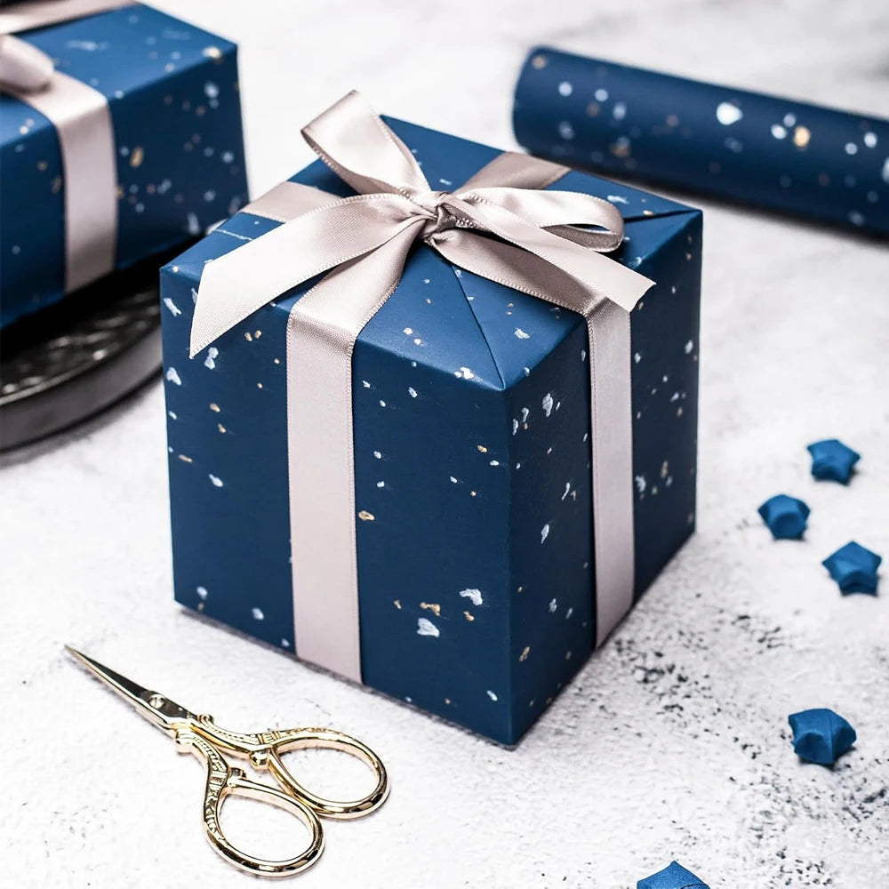 1roll Wrapping Paper Gift Wrapping Paper Gift Floral Wrapping Paper Great for DIY Craft Packaging Christmas Party Gift Box Paper