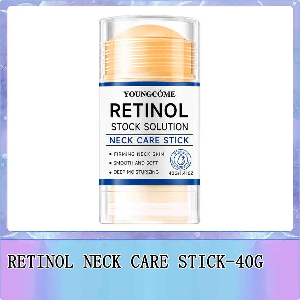 YOUNGCOME Retinol & Collagen Neck Firming Stick 40g – Anti-Aging, Wrinkle Reduction, Dark Spot Correction & Tightening | CPNP Certified | 1, 2 & 4 Pcs