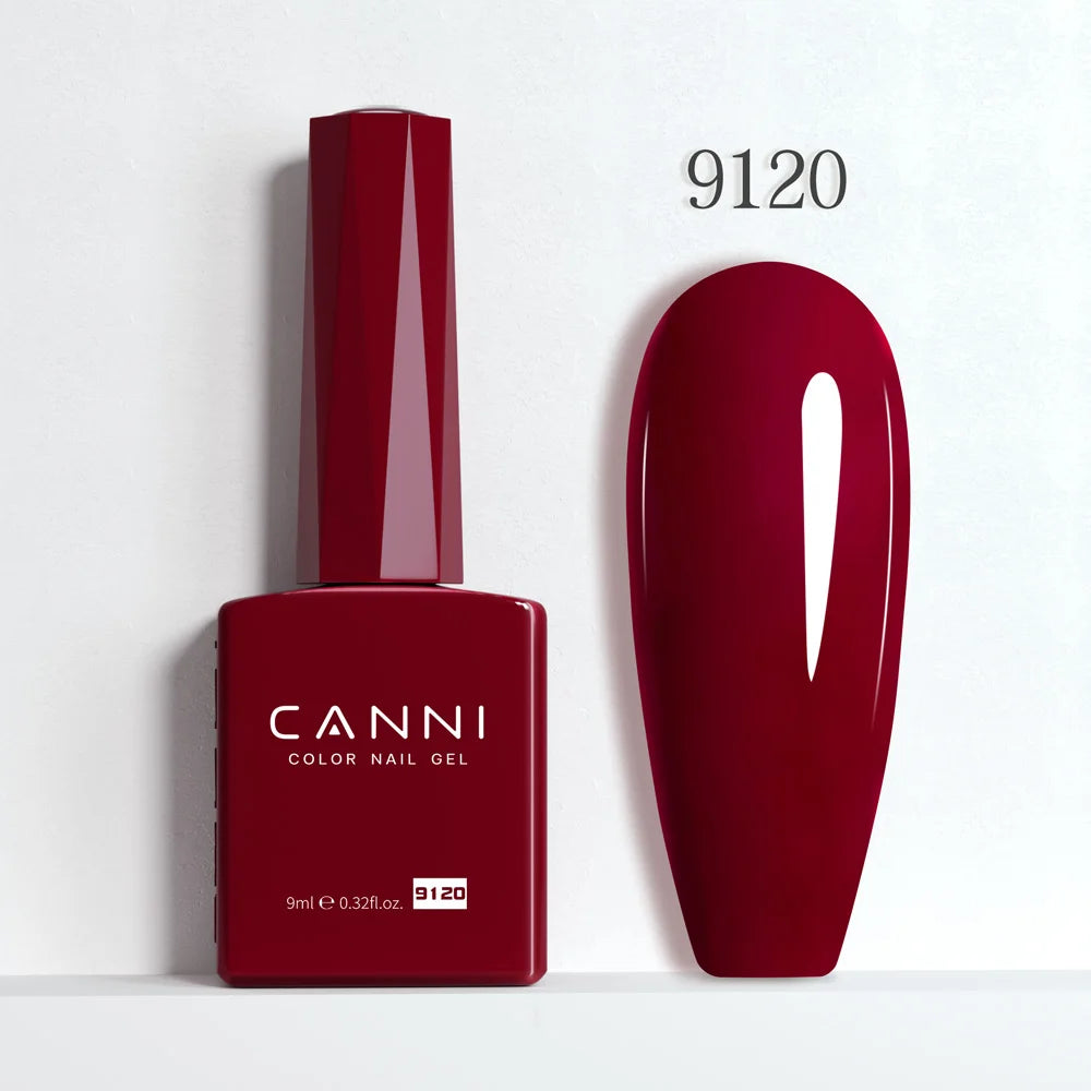 CANNI Gel Nail Polish TPO/HEMA FREE Gorgeous Christmas Red Color Winter Nails Full Coverage Soak Off UV LED Semi Permanent Gel