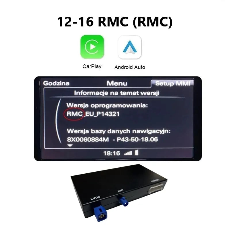 Car Stereo with Apple CarPlay & Android Auto, Compatible with Audi A6 C7 & A7 (2012-2018)