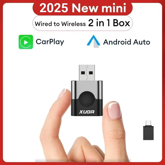 Wireless CarPlay & Android Auto Adapter, Compatible with Volvo, Mercedes-Benz, MG, Kia & VW