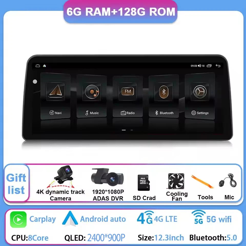 12.3" Car Stereo with Apple CarPlay & Android Auto, Compatible with Hyundai i30 (2017-2020)