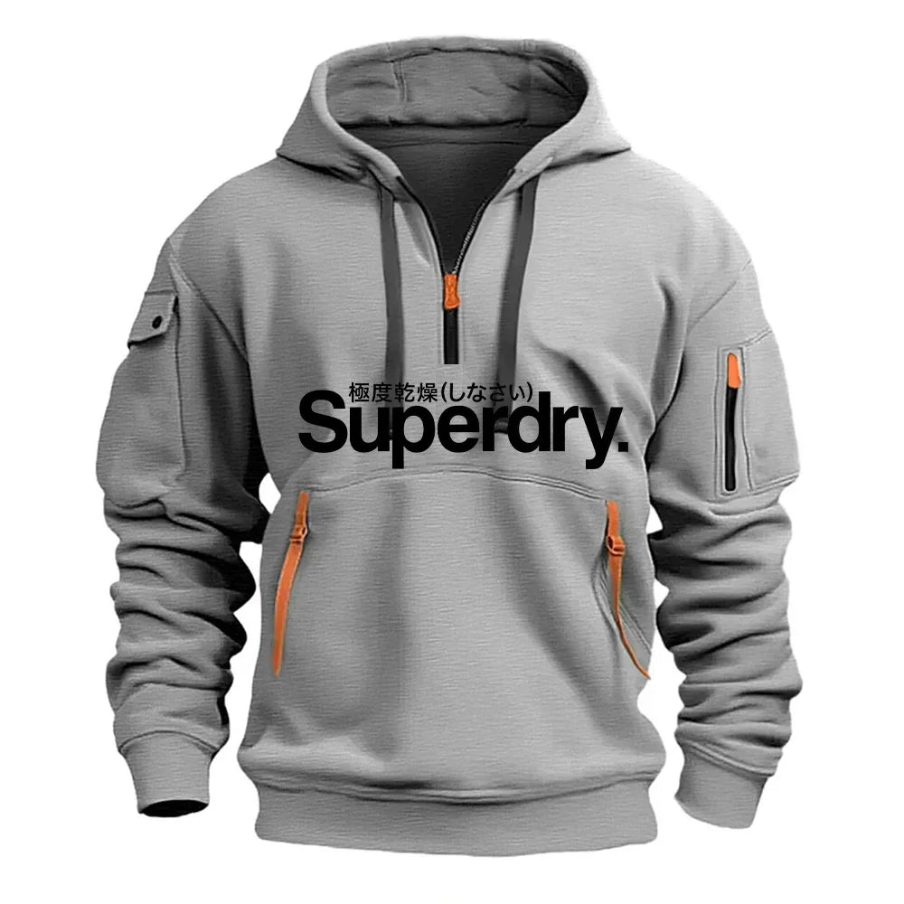 Men's Hooded Sweatshirt, Loose Pullover Hoodie