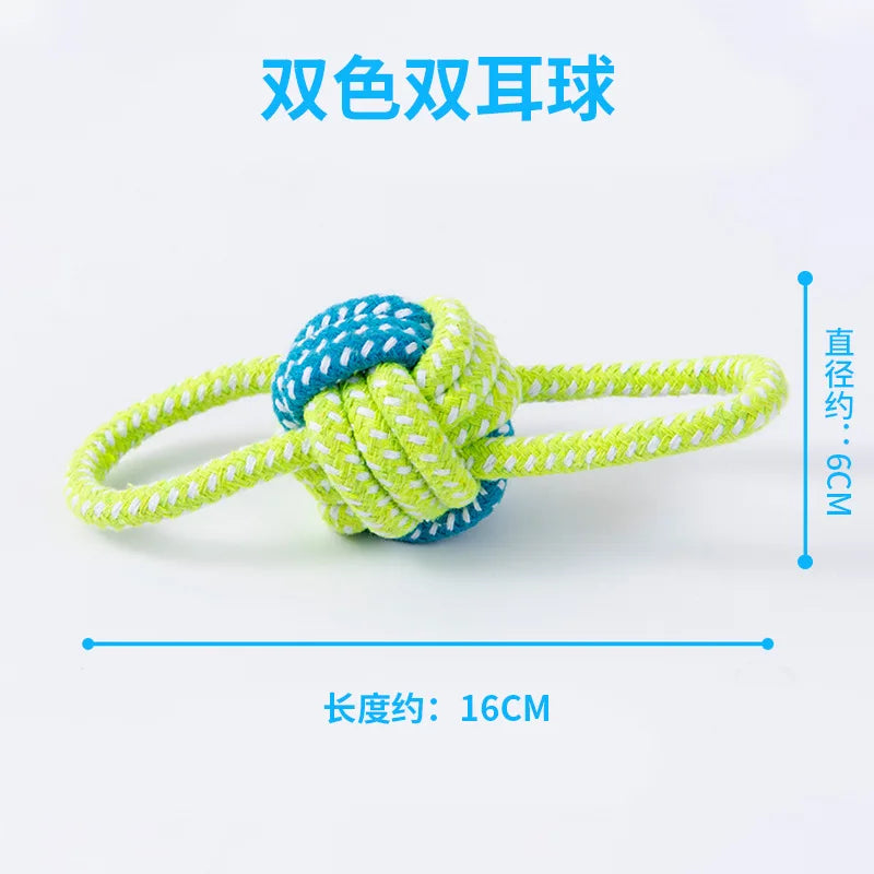 Knotted Cotton Rope Dog Toy Set - Tug & Chew Toys, 5 Styles - photo 9