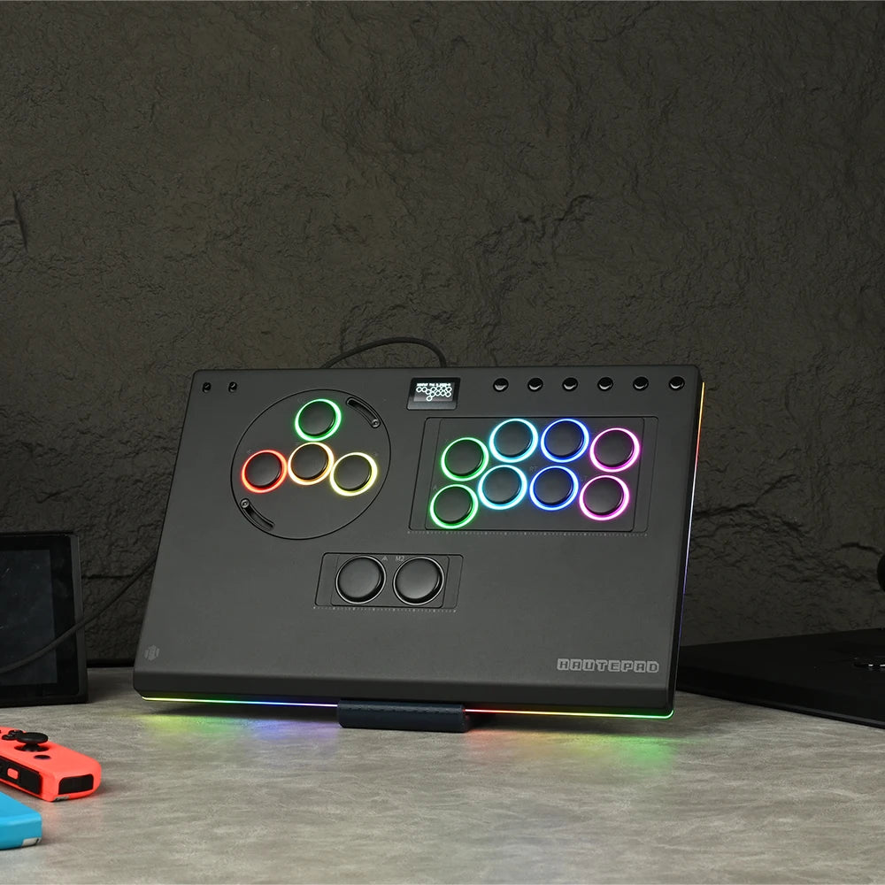 Haute42 X-Move Aluminium Alloy Hitbox Leverless Controller Stickless Fightstick For PC/PS4/PS5 Arcade Game Controller Joystick
