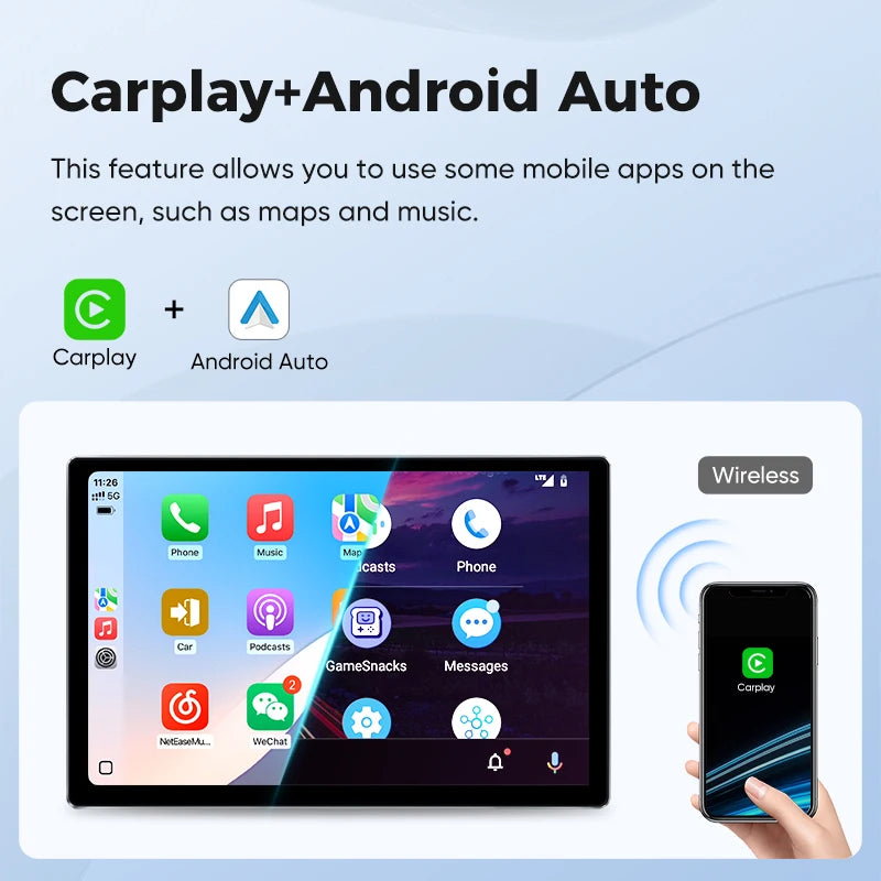 Ainavi 13.1 Inch For Chevrolet Silverado 2014 2015 2016 2017 2018 Car Radio Carplay Android Auto Multimedia Player 4G 2Din HDMI