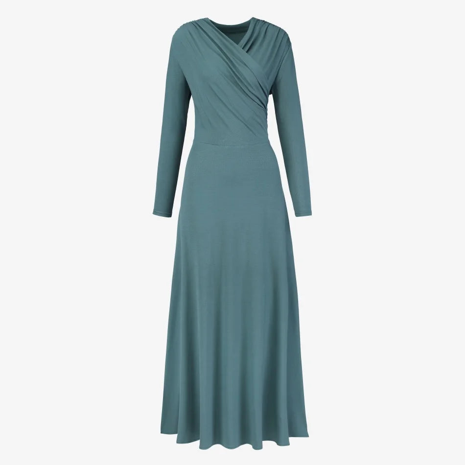 Flowy Wrap Maxi Dress — Lightweight Flattering Summer Dress
