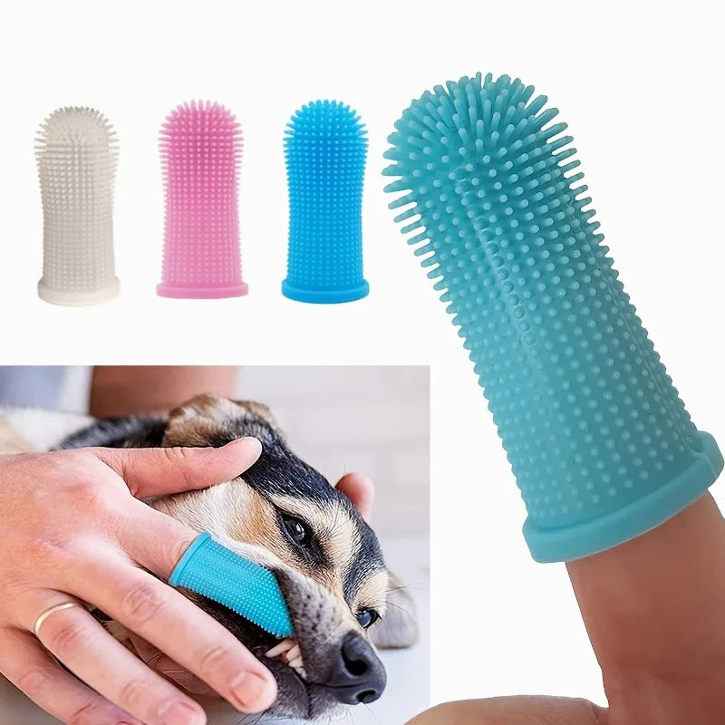 3-Pack Extra-Soft Pet Toothbrush for Dogs & Cats