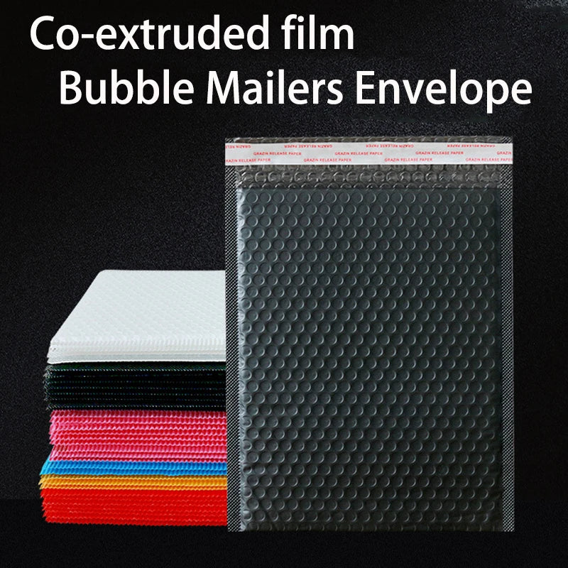 Pearlescent Bubble Mailers Padded Envelopes, Self-Adhesive Waterproof Shipping Bags with Foam Lining for Packaging and Mailing