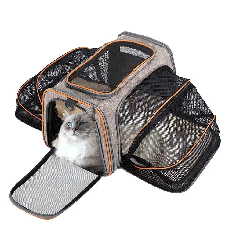 Expandable Pet Carrier Bag - Foldable Mesh Travel Carrier – photo 8