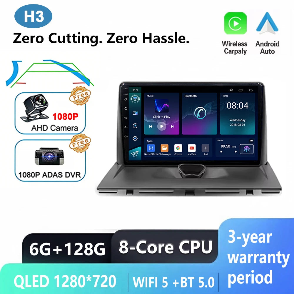Android 16 Car Radio For Peugeot Expert 2 For Citroen Jumpy For Fiat Scudo For Toyota Proace 2007-2017 WIFI No 2Din Touch Screen
