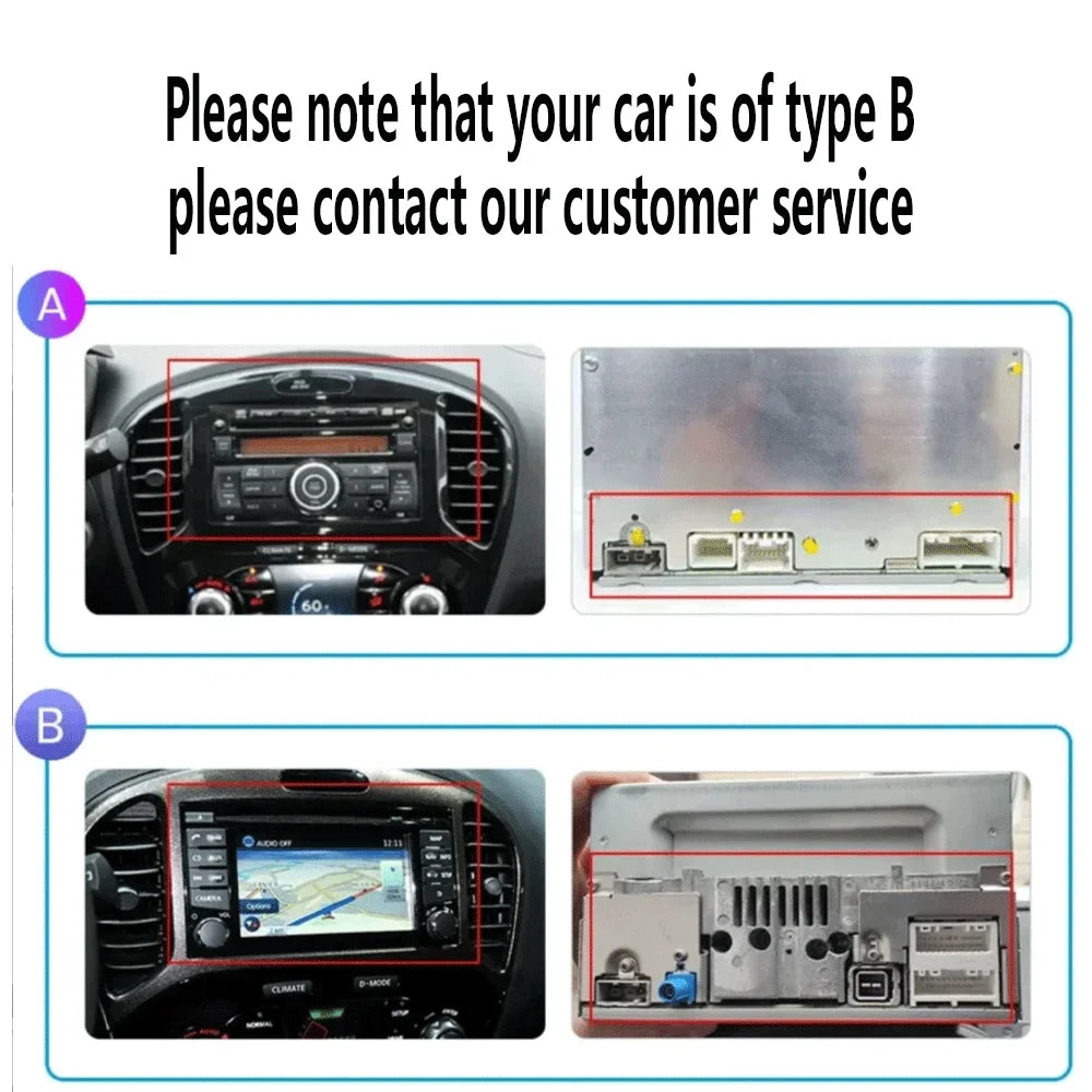 Android 16 Video Player Carplay Auto For Nissan Juke YF15 2010 - 2014 Multimedia Car Radio WIFi+4G DSP 2 DIN Touch Screen
