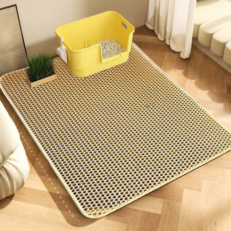 Honeycomb Cat Litter Mat - 2-Layer EVA Sand Trapping Pad – photo 10