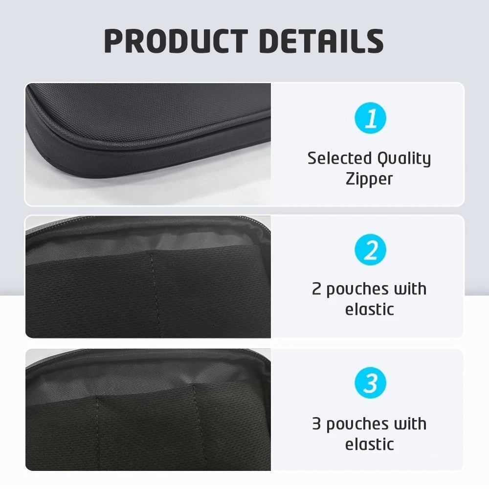 Travel Portable Cable Organizer Waterproof Storage Bag for Power Bank Digital Cable Case Earphone Earphone Holder Case