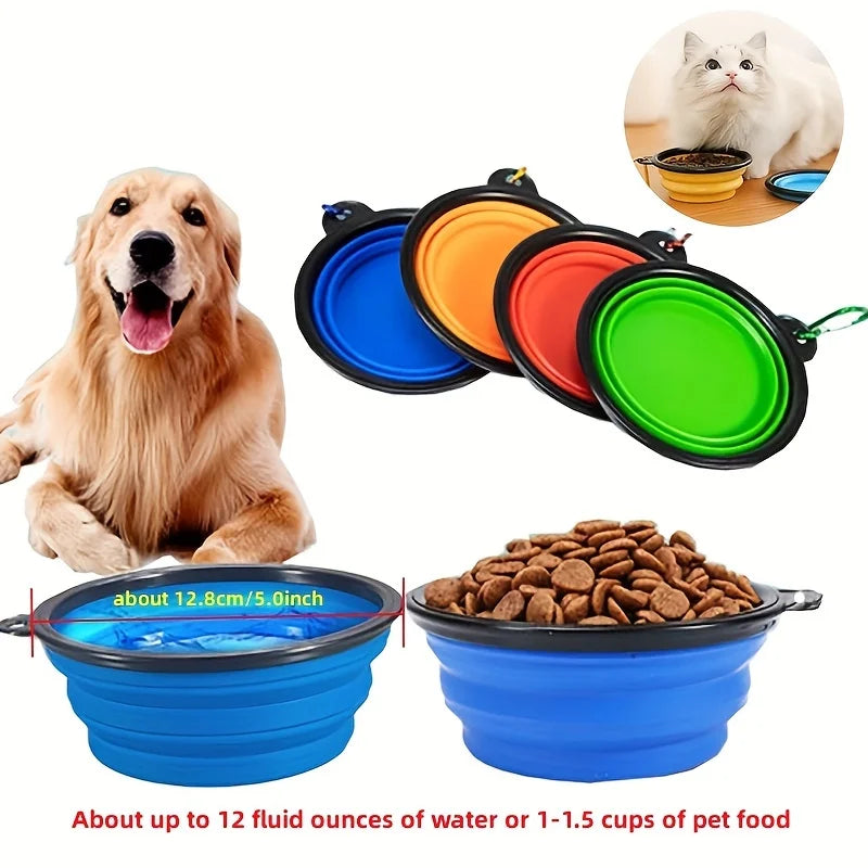 Collapsible TPR Pet Bowl - Portable Travel Food & Water – photo 3