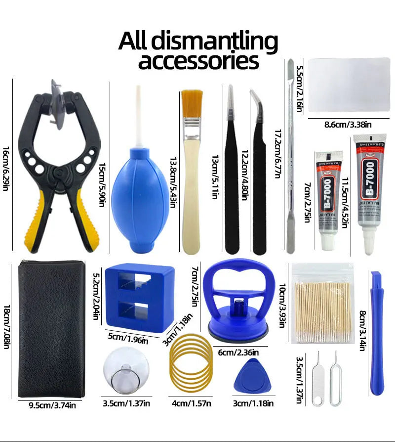Mobile phone repair tool,screwdriver, tablet battery disassembly, screen opening, dust cleaning, disassembly set, small pentagon