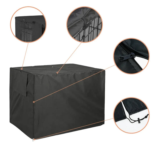 Rainproof Outdoor Crate Cover - Breathable Kennel Cover