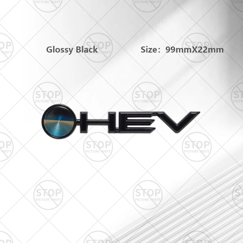 Car Sticker HEV Hybrid Logo 3D Decal Body Decoration Badge Rear Trunk Emblem For Avalon Camry Corolla Granvia Prado Sienna Hilux
