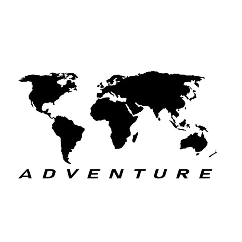 World Map Universal Auto Sticker Art Auto Motorcycle Trucks Racing SUV Bumper Laptop Suitcase Vinyl Decal